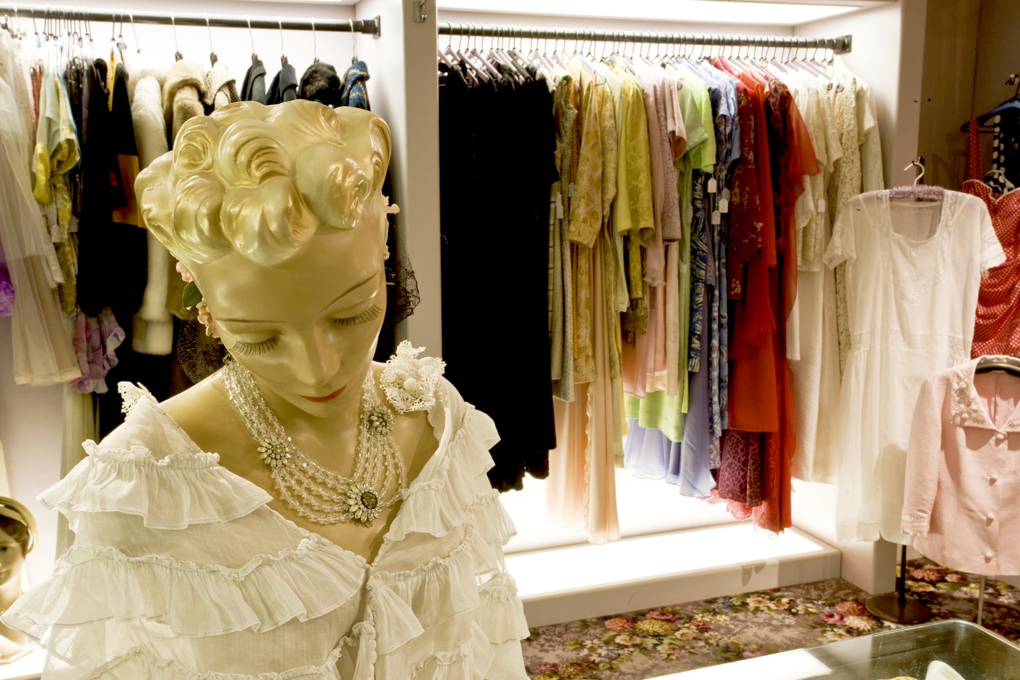 The vintage shop clothing sale