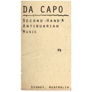 Da Capo Music - Second Hand & Antiquarian Music Book Store